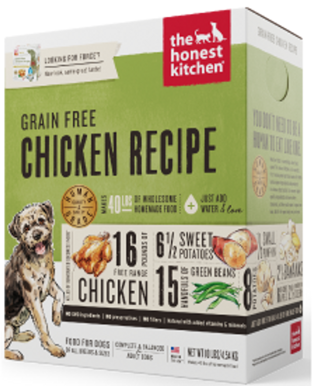 Honest Kitchen Grain Free Chicken Dog Food 10#