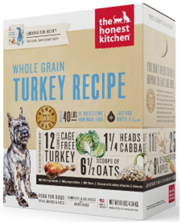 Honest Kitchen Whole Grain Turkey Dog Food 10#