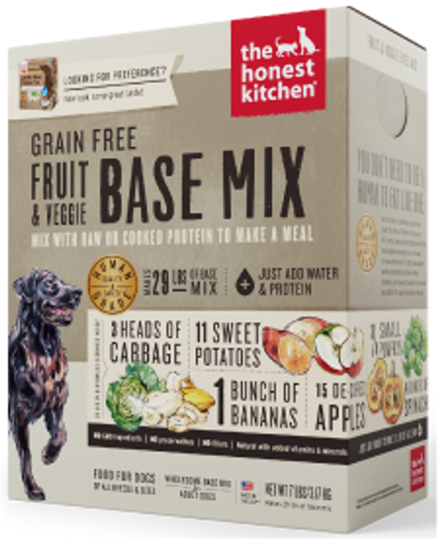 Honest Kitchen Preference Fruit & Veggie Base Dog Food 7#