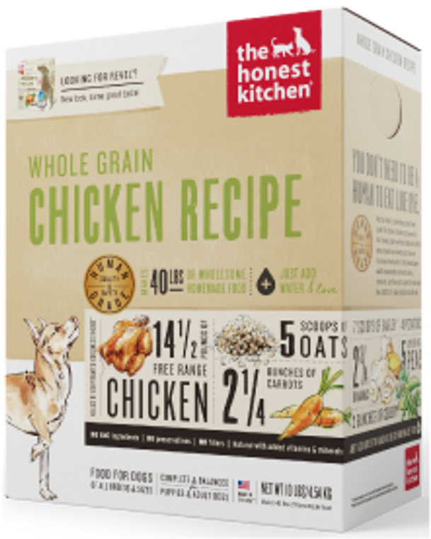 Honest Kitchen Whole Grain Chicken Dog Food 10#