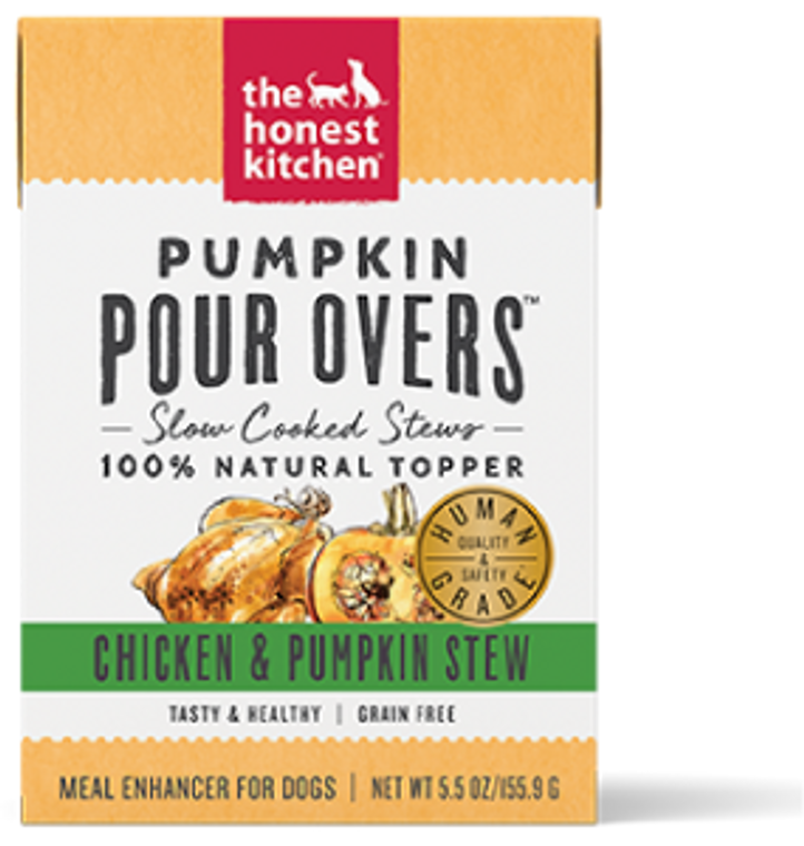 Honest Kitchen Pour Overs Chicken & Pumpkin Dog Food 5.50z