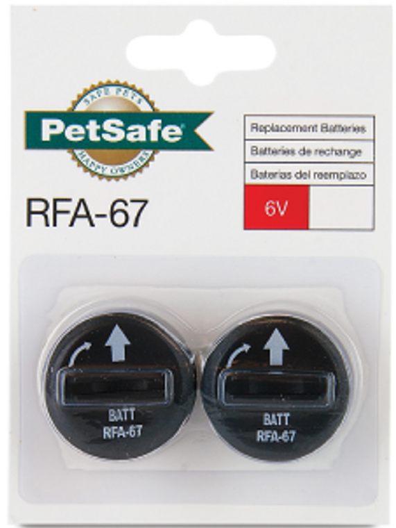 Pet Safe 2 pack 6V RFA-67 Lithium Battery