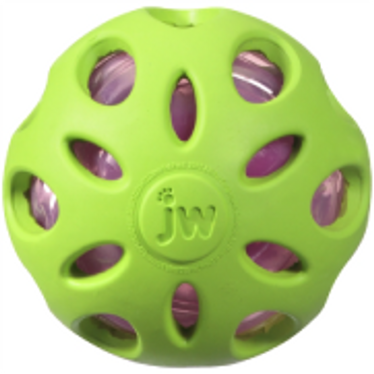 JW Pet Medium Crackle Ball Dog Toy