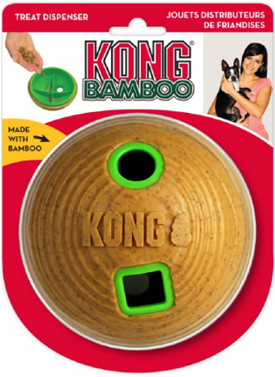 Kong PTB21 Bamboo Feeder Ball Medium Dog Toy
