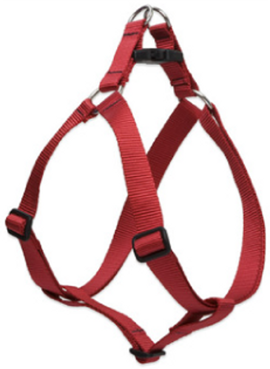 Lupine Step-In Dog Harness Red 3/4" 20-30