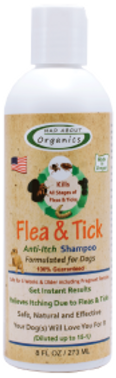 Mad About Organics Flea & Tick Shampoo 8oz