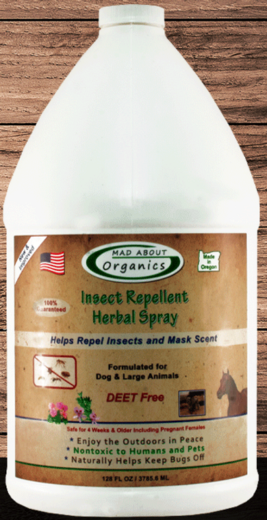 Mad About Organic Dog & Horse Insect Repellent 1 gallon