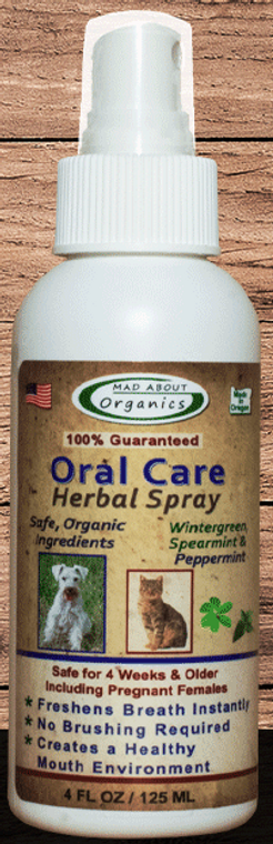 Mad About Organics Oral Care Spray 4oz