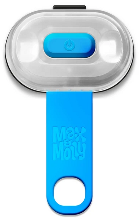 Max & Molly Blue Rechargable Matrix LED Light with Hang  Tag