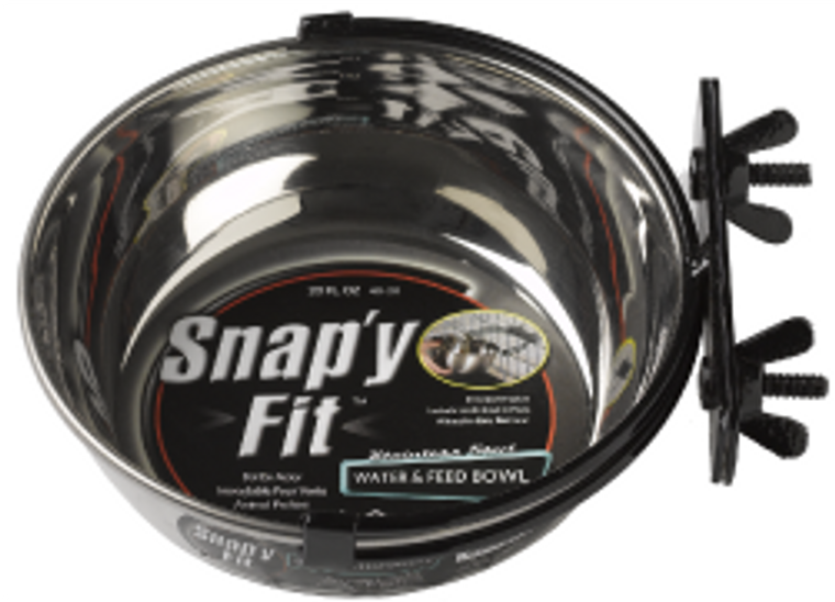 Midwest 1 Quart Stainless Steel Snap'y Fit Dog Bowl