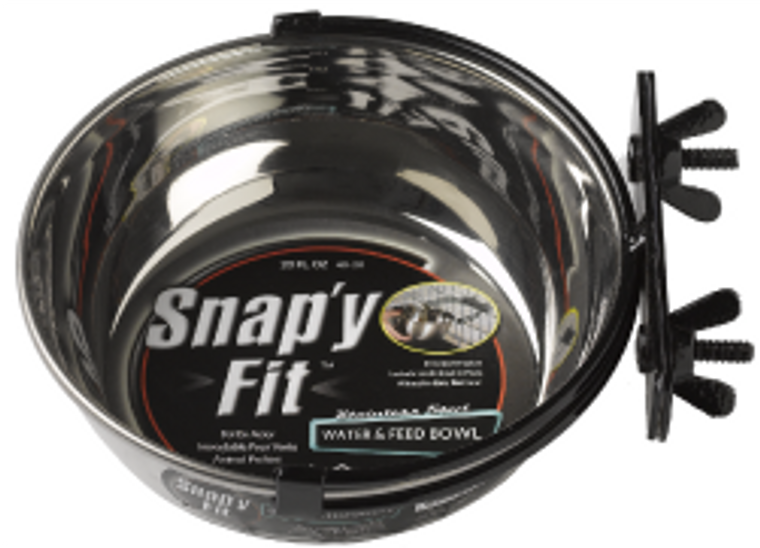 Midwest 2 Quart Stainless Steel Snap'y Fit Dog Bowl