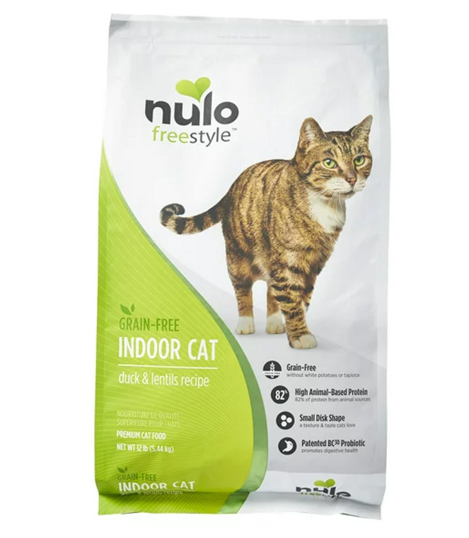 Nulo Duck & Lentil Indoor Cat Food 12lb