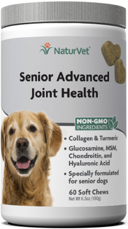 NaturVet Senior Advanced Joint Health Sot Chew 60ct