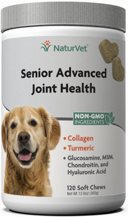 NaturVet Senior Advanced Joint Health Sot Chew 120ct