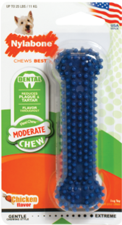 Nylabone NX934P Reg Flex Dental Chew Bone Dog Toy