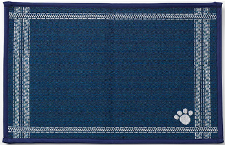 Petrageous Mattress Ticking Navy Pet Placemat