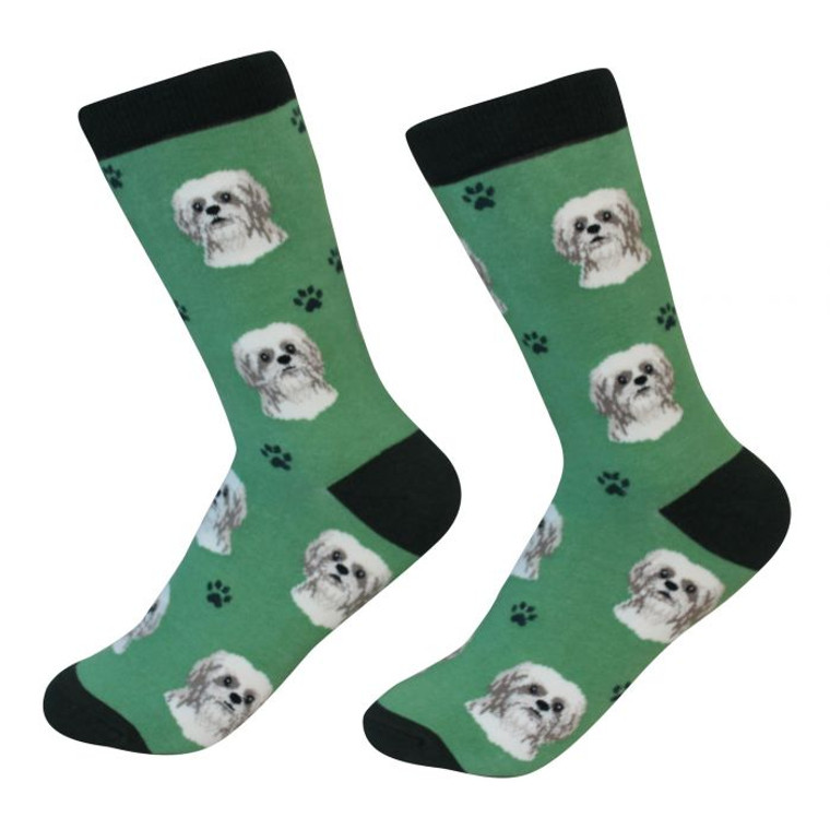 Socks Shih Tzu Tan