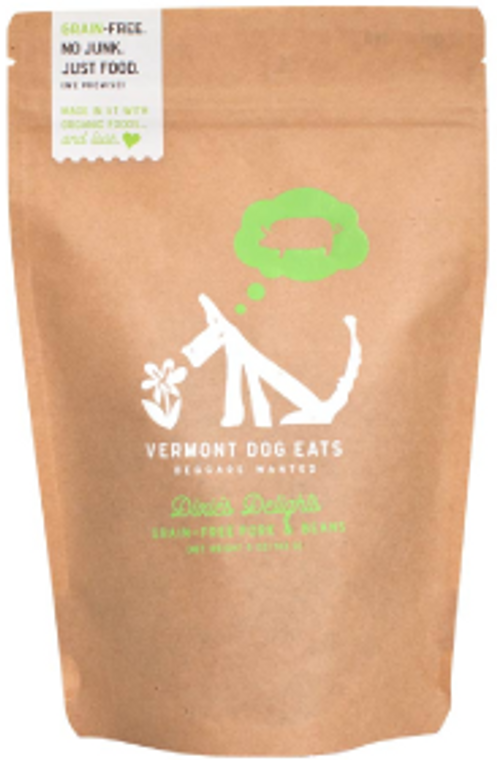 VT Dog Eats Dixie's Delights Grain Free Pork & Beans Dog Treats 5oz