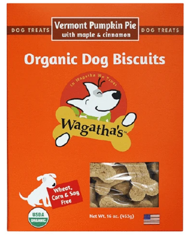 Wagatha's Dog Biscuits Dog Treat VT Pumpkin Dog 16oz