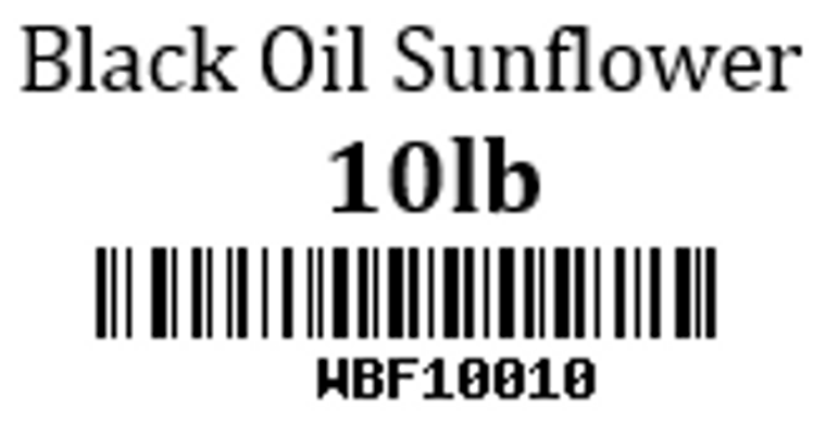 Black Oil Sunflower Bird Seed 10lb