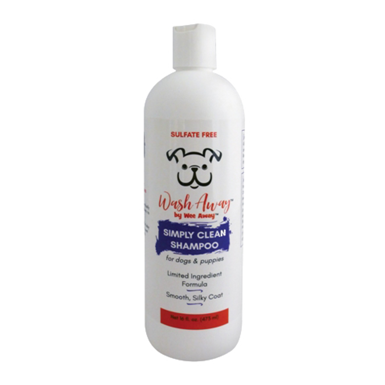 Wee Away Wash  Away Simply Clean Dog Shampoo 16oz