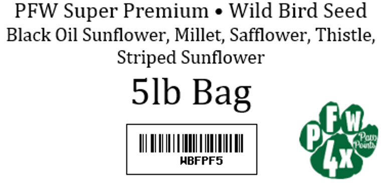 5# PFW Super Premium Wild Bird Food Mix