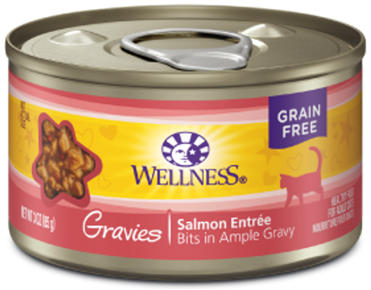 Wellness Gravies Salmon Cat Food 3oz