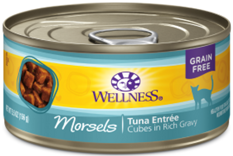 Wellness Morsels Tuna Entree Canned Cat Food 3oz