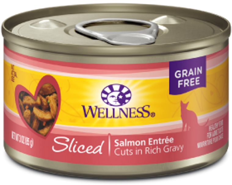 Wellness Sliced Salmon Entree Cat Food 3oz