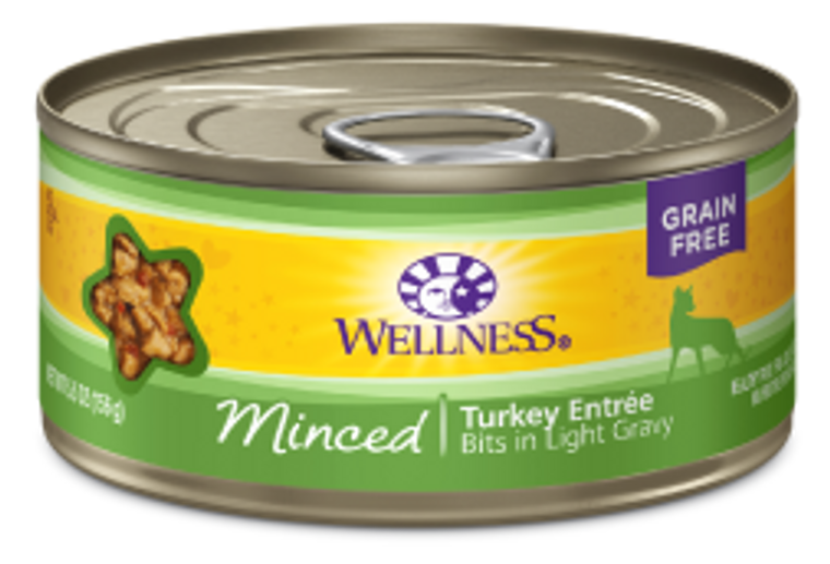 Wellness Minced Turkey Entree Cat Food 5.5oz