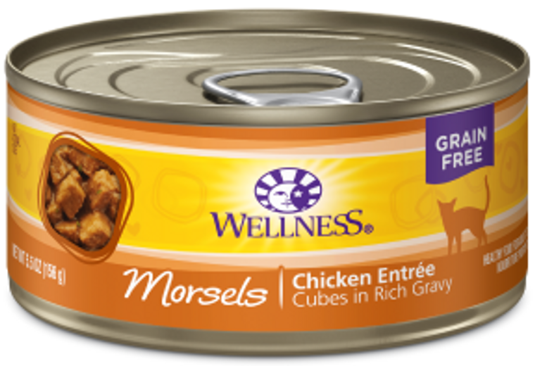 Wellness Morsels Chicken Entre Canned Cat Food 5.5oz