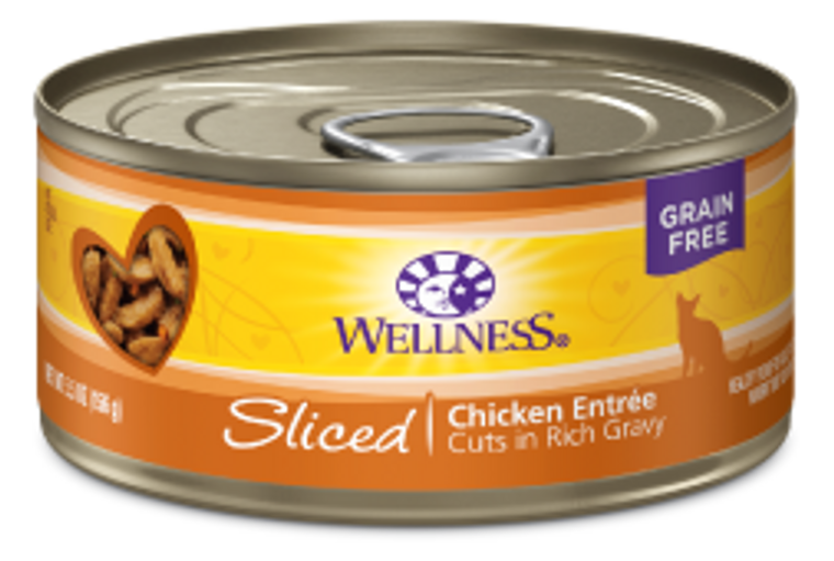 Wellness Sliced Chicken Entree Cat Food 5.5oz