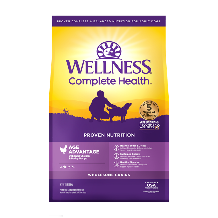 Wellness Complete Health Age Advantage Senior Dog Food 15lb