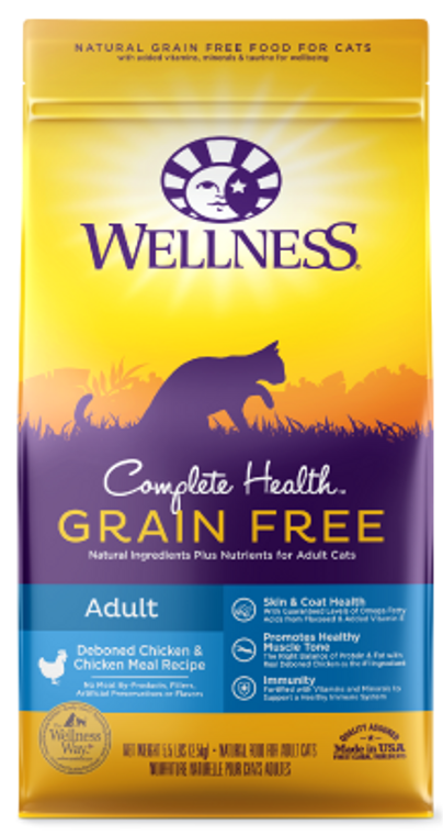 Wellness Complete Health GF Chicken Cat Food 5lb-8oz