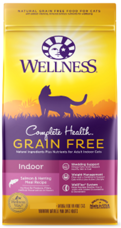 Wellness Complete Health GF Indoor Salmon Cat Food 11lb-8oz