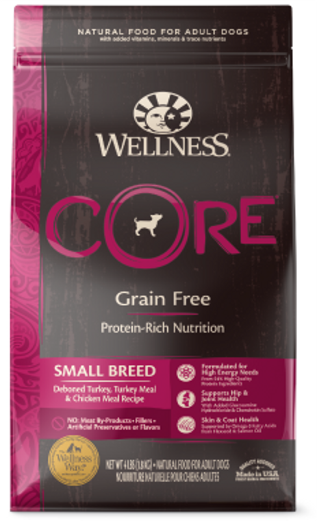 Wellness Core Small Breed Adult Dog Food 4lb