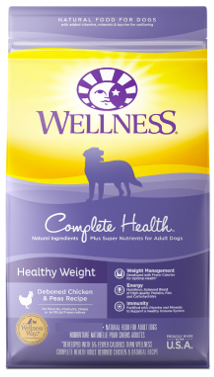 Wellness Complete Health Healthy Weight Dog Food 13lb