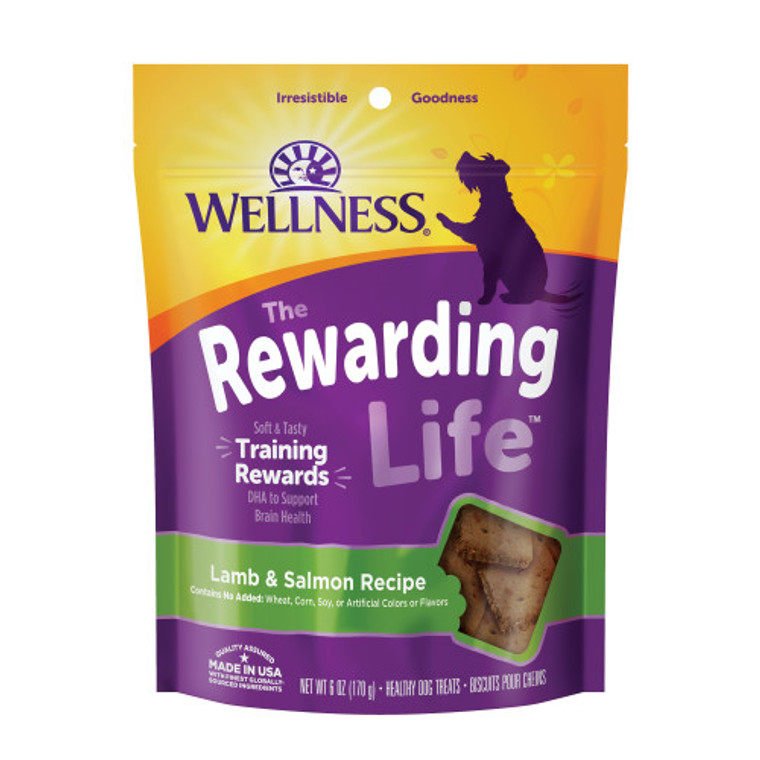 Wellness Rewarding LIfe Lamb Salmon  Dog Treat 6oz