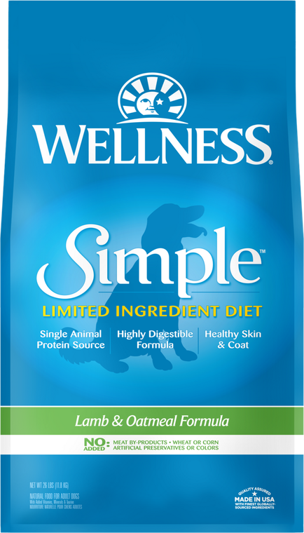 Wellness Simple Lamb Dog Food 26lb