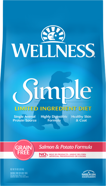 Wellness Simple Salmon Dog Food 24lb