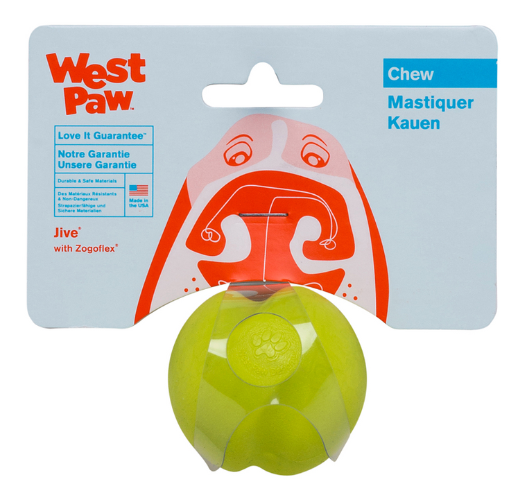 West Paw Jive Dog Toy Green 2"