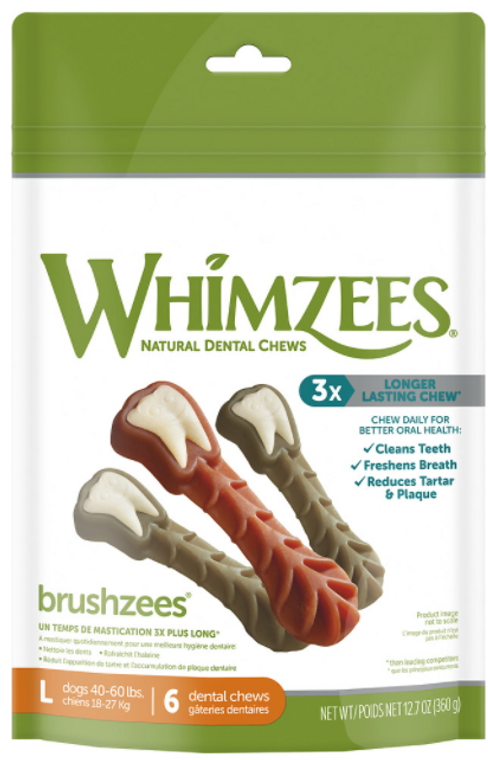 Whimzees Large Toothbrush Dental Chew 12oz