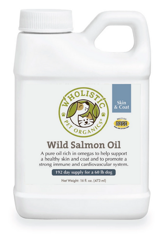 16oz. Wholistic Pet Organics Salmon Oil Pump