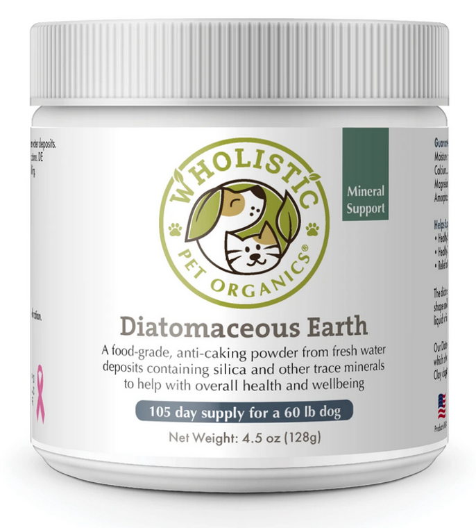 4.5oz Wholistic Pet Organics Diatomaceous Earth