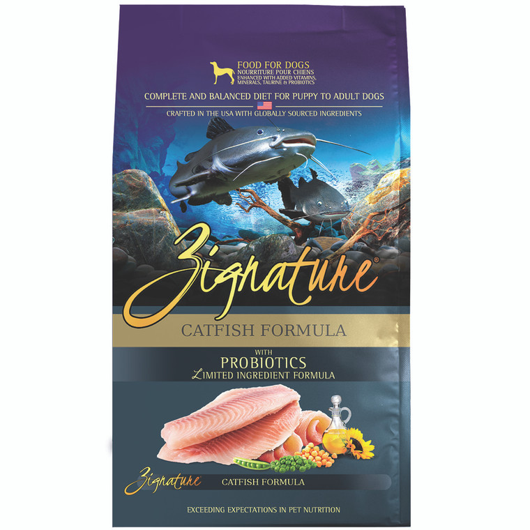 Zignature Catfish Dog Food Dry 4lb