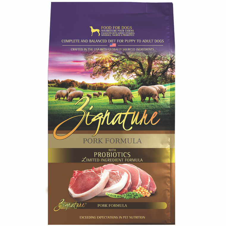 Zignature Pork Dog Food Dry 12.5lb