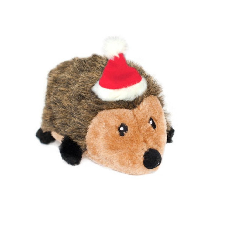 Zippy Paws Large Xmas Hedgehog Holiday Dog Toy