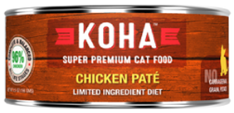 Koha  Limited Ingredient Diet Chicken Pate Cat Food 5.5oz