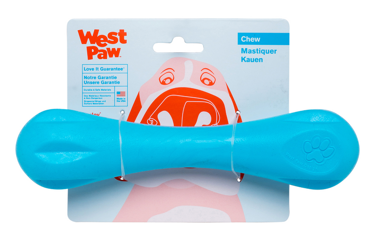 West Paw Hurley Dog Toy Aqua 8.25"