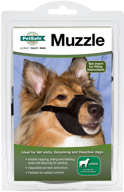 Pet Safe Large Black Dog Muzzle